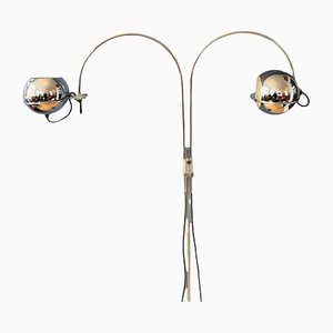 Vintage Space Age Double Arc Eyeball Floor Lamp from Gepo