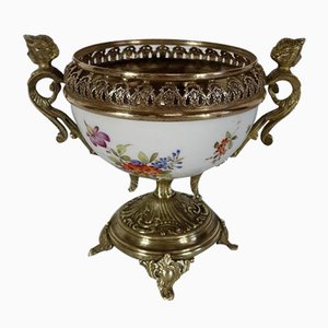 Coupe en Bronze Porcelaine, 19ème Siècle
