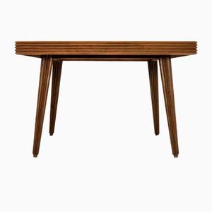 Dining Table in Veneered Walnut by Gio Ponti, Italy, 1940s