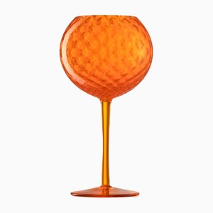 Verre à Vin Orange Gigolo par Nason Moretti