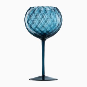 Verre à Vin Gigolo Bleu par Nason Moretti