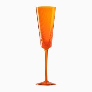 Orangefarbene Gigolo Flöte von Nason Moretti