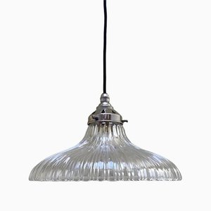 Glass Suspension Lamp from Holophane