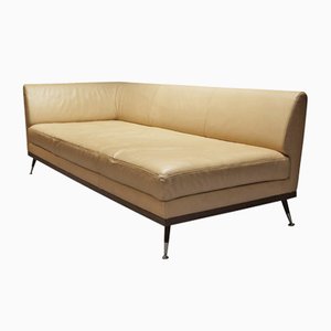 Cream Leather Three Seater Daybed from Ligne Roset, France