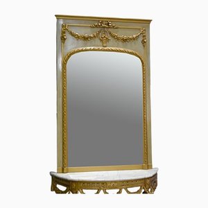 19th Century Louis XVI Overmantel Mirror