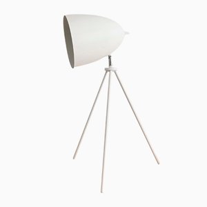 German Modern Glossy White Table Tripod Lamp from Casalux, 2000s