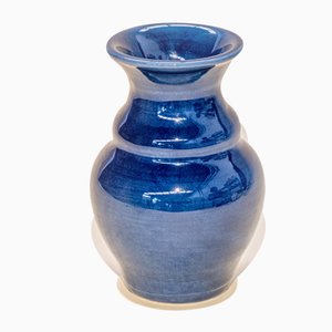 Blaue Keramik Vase von Chiara Cioffi für Materia Creative Studio