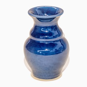 Blue Ceramic Vase by Chiara Cioffi for Materia Creative Studio