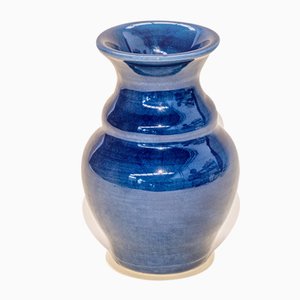 Vase en Céramique Bleue par Chiara Cioffi pour Materia Creative Studio