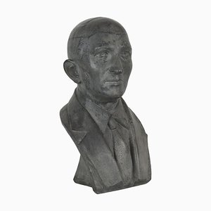 Bust of a Man in Cement