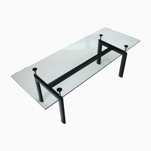 LC6 Table in Metal & Glass from Cassina, Italy, 1980s