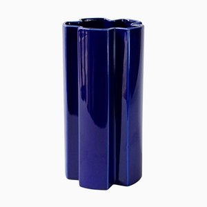 Large Blue Ceramic Kyo Star Vase by Mazo Design