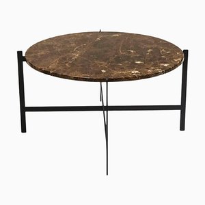 Large Brown Emperador Marble Deck Coffee Table by Ox Denmarq