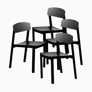 Black Halikko Dining Chairs by Made by Choice, Set of 4