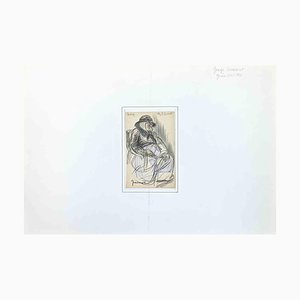 Pierre Georges Jeanniot, Old Lady, Drawing, Late 19th-Century