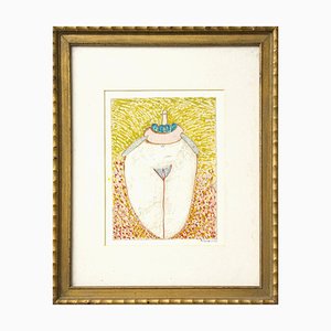 Pandora Vase, Original Zeichnung, spätes 20. Jh