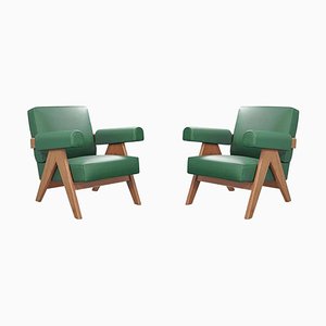 Capitol Complex Armchairs by Pierre Jeanneret for Cassina, Set of 2