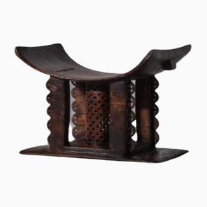 Hand Carved Wooden Akan or Ashanti Stool