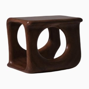 Sculptural Wooden Side Table, 1970s