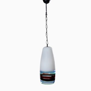 Italian Blown Glass Hanging Lamp by Massimo Vignelli for Venini, 1950