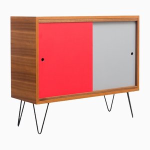 Sideboard in Ash with Colored Turning Doors, 1960s