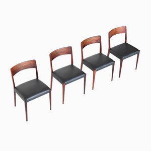 Rosewood Dining Chairs from Hornslet Møbelfabrik, Denmark, 1960, Set of 4