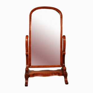 19th Century Mahogany Cheval Mirror