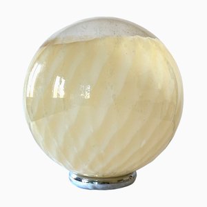 Lampada da tavolo sferica in vetro di Murano soffiato di Carlo Nason per Mazzega, Italia, anni '60