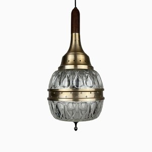 Mid-Century Italian Pendant Lamp in Glass, 1960s