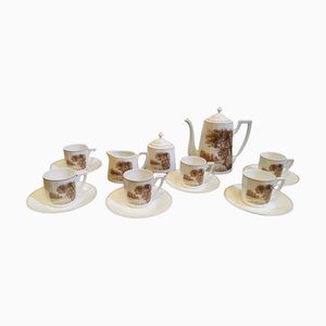 Coffee Set in Porcelain, Set of 9