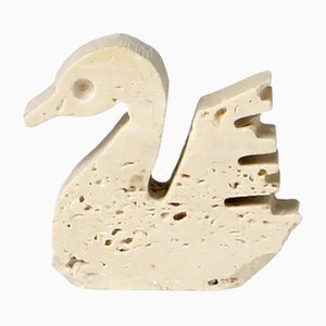 Travertine Swan Figurine by Fratelli Mannelli, 1970s
