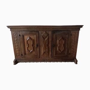 Antique Baroque Oak Sideboard