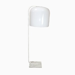Lámpara de pie Alvise de mármol blanco de Luigi Massoni para Guzzini, años 60