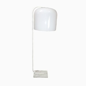 Weiße Alvise Stehlampe aus weißem Marmor von Luigi Massoni für Guzzini, 1960er