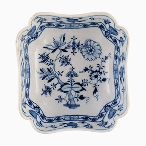Bol Oignon Bleu Antique en Porcelaine Peinte à la Main de Stadt Meissen, Début 20ème Siècle