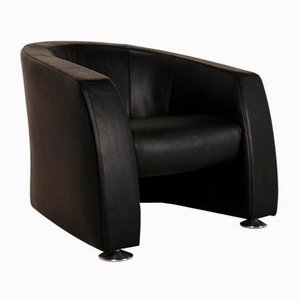 Black Leather Ego Armchair from Rolf Benz
