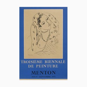 Póster Expo 55 - Troisième Biennale de Peinture Menton de Henri Matisse