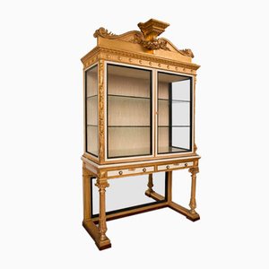 Antique Showcase in Lacquer and Gold by Cadwallader for Hobbs & Co., 19th Century