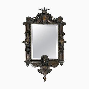 Specchio in bronzo, Francia, XIX secolo
