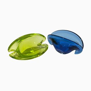 Murano Glass Clam Shell Bowl by Archimede Seguso, Italy, 1960s