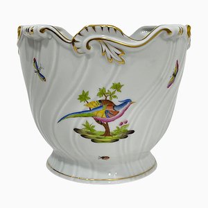Pheasant Pattern Porcelain Cachepot from Herend