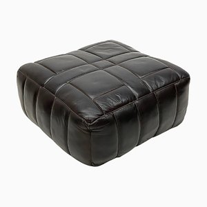 Brauner Leder Pouf