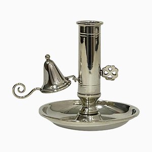 Small Silver Chamber Candlestick