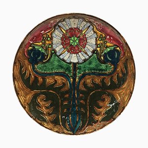 Earthenware Wall Plate from Rozenburg, The Hague, Netherlands, 1897