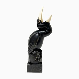 Art Deco Bronze Skulptur von Marcel Antoine Bouraine, Frankreich, 1886-1948