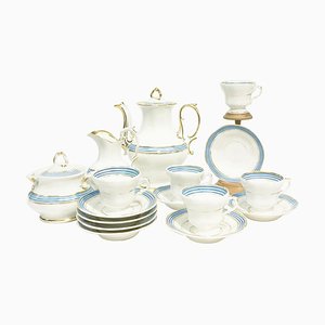 Servicio de té y café de porcelana de KPM, Germany, 1834-1837. Juego de 11