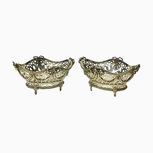 Dutch Silver Bonbon Baskets from Reeser and Son, Fa. G.C., The Hague, Set of 2