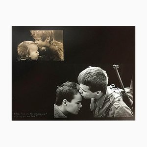 Stampa fotografica originale di Jan Saudek, The Soldiers, fine XX secolo