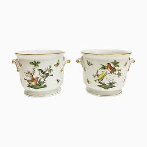 Cache-Pot Rothschild en Porcelaine de Herend, Set de 2