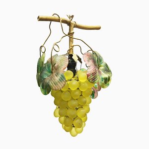 Art Glass Grape Pendant Lamp, 20th Century